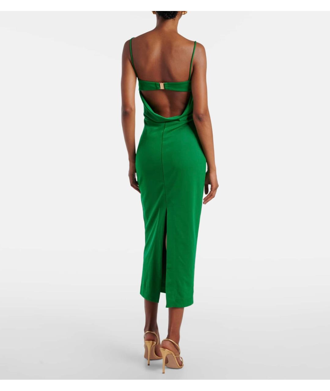 REBECCA VALLANCE Зеленые полиэстеровое коктейльное платье, фото 3