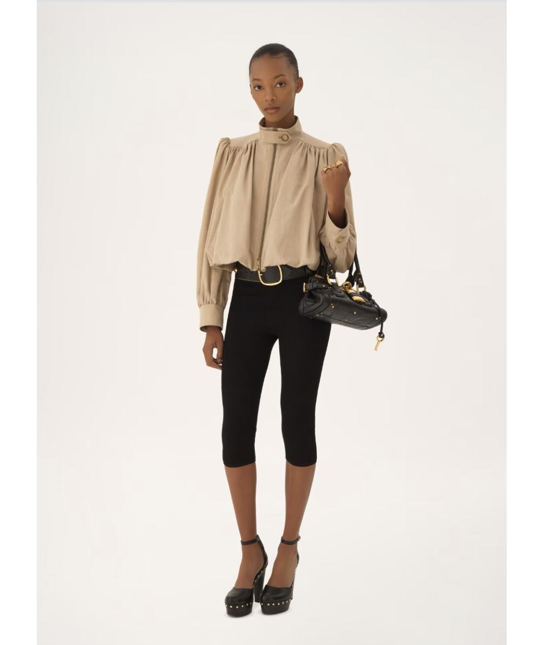 CHLOE Бежевая хлопковая куртка, фото 2