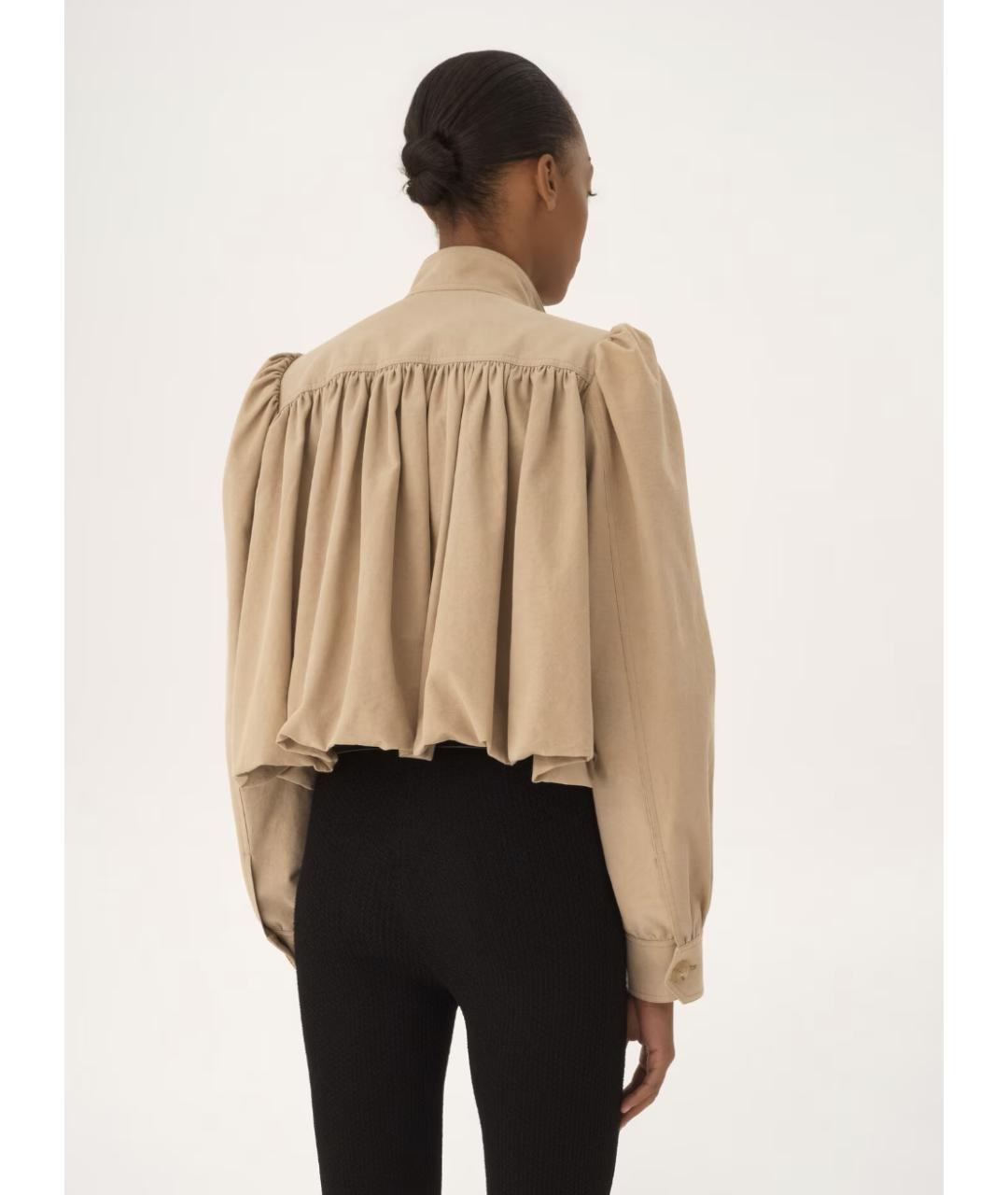 CHLOE Бежевая хлопковая куртка, фото 5