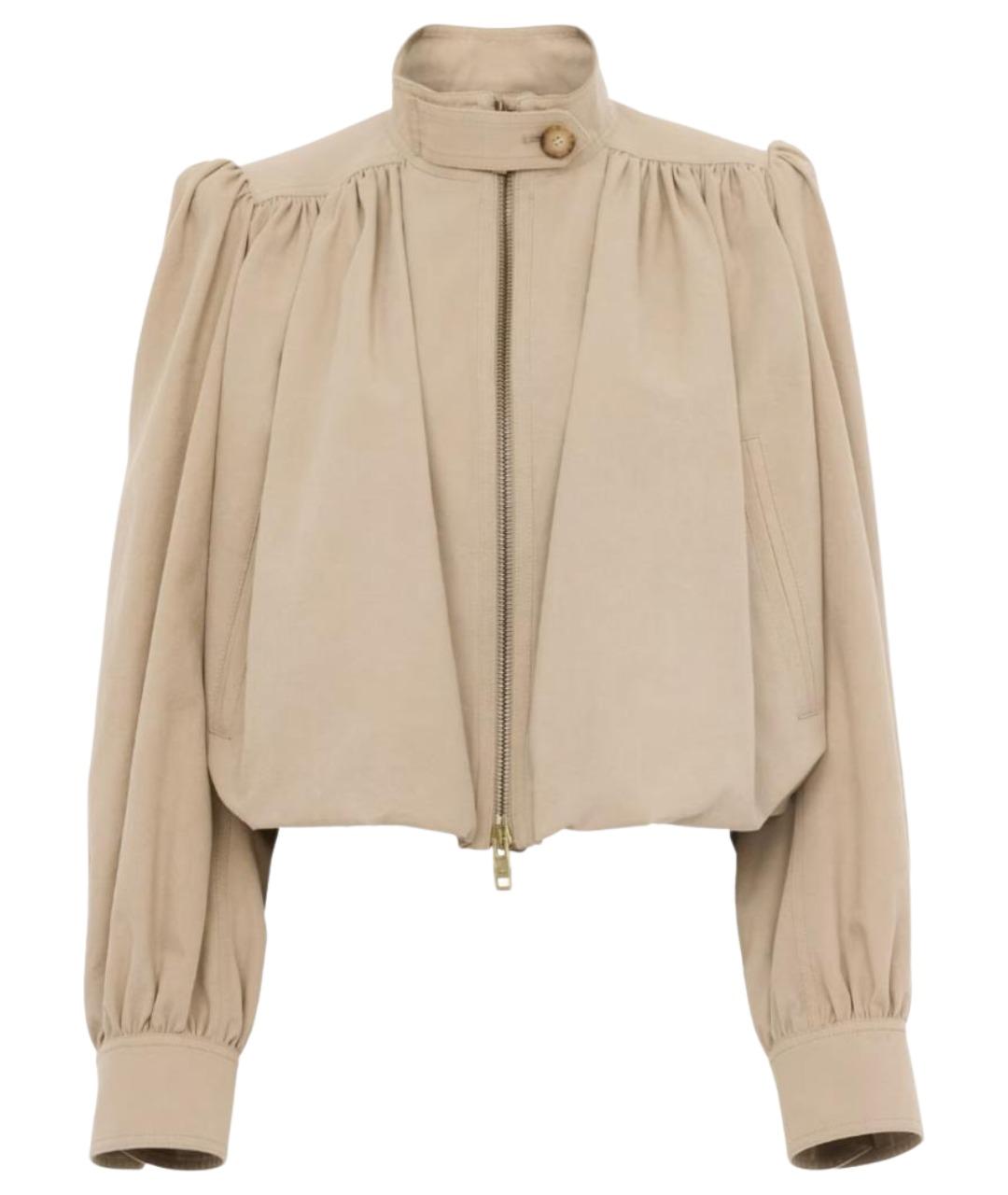 CHLOE Бежевая хлопковая куртка, фото 1
