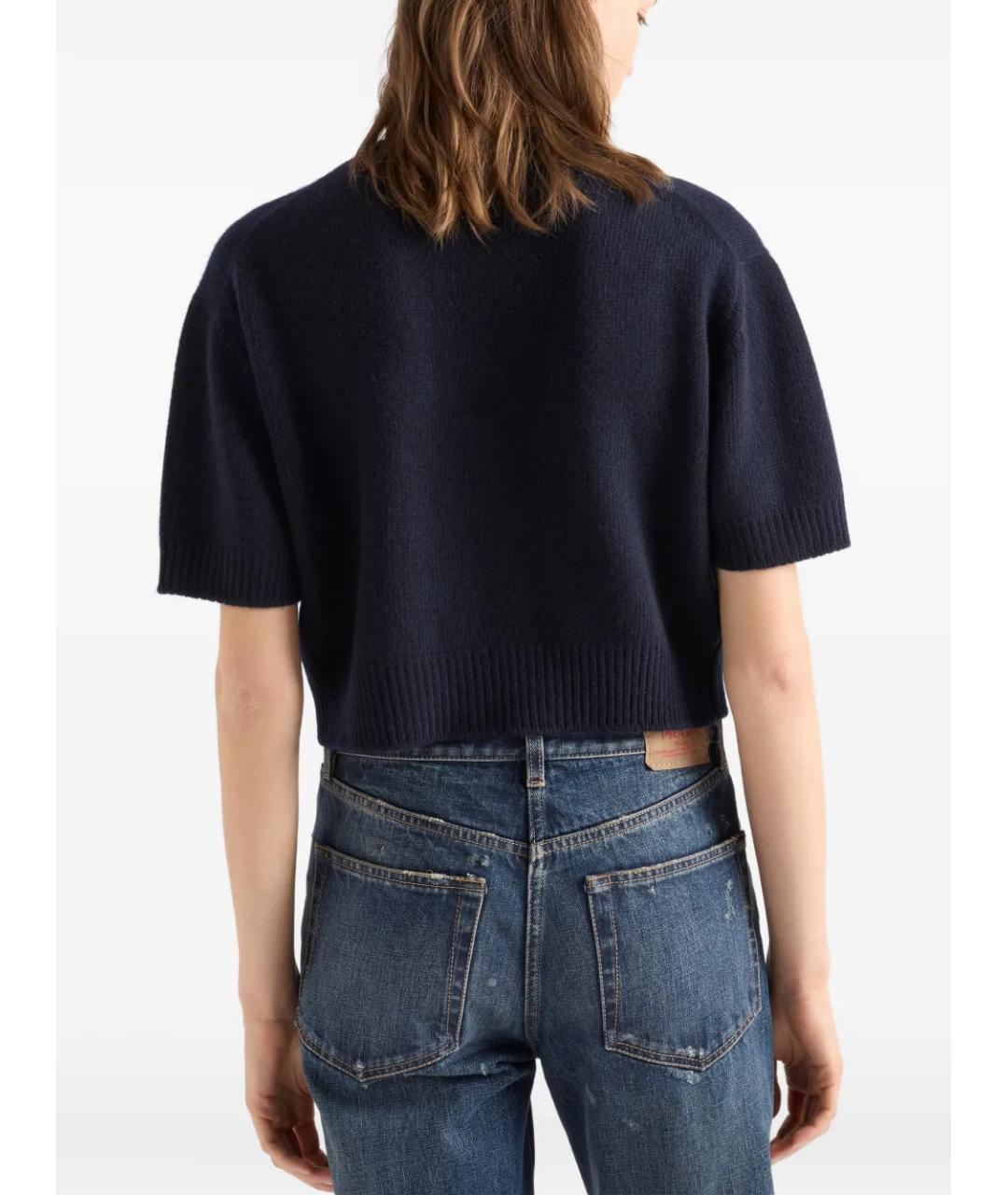 PRADA Темно-синий кашемировый джемпер / свитер, фото 5