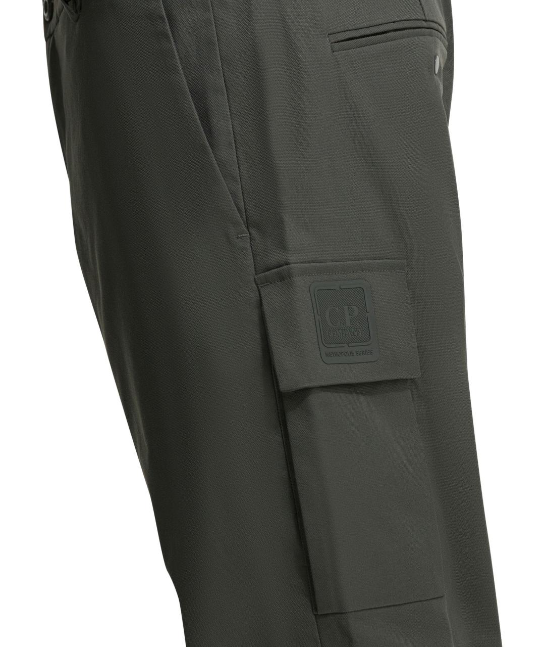 CP COMPANY Серые полиамидовые повседневные брюки, фото 4