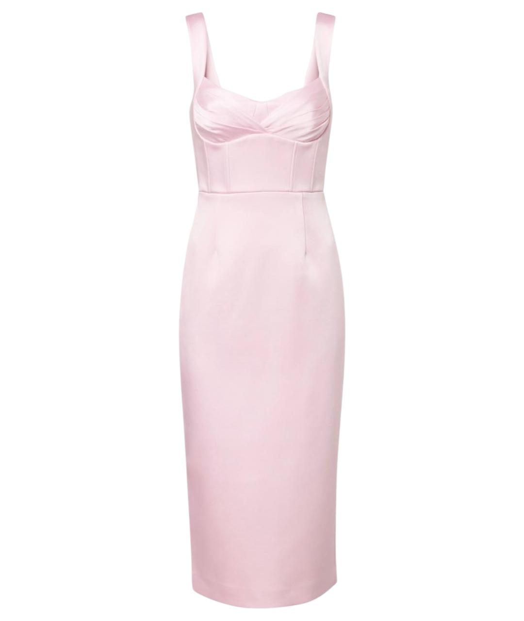 REBECCA VALLANCE Розовое полиэстеровое коктейльное платье, фото 1