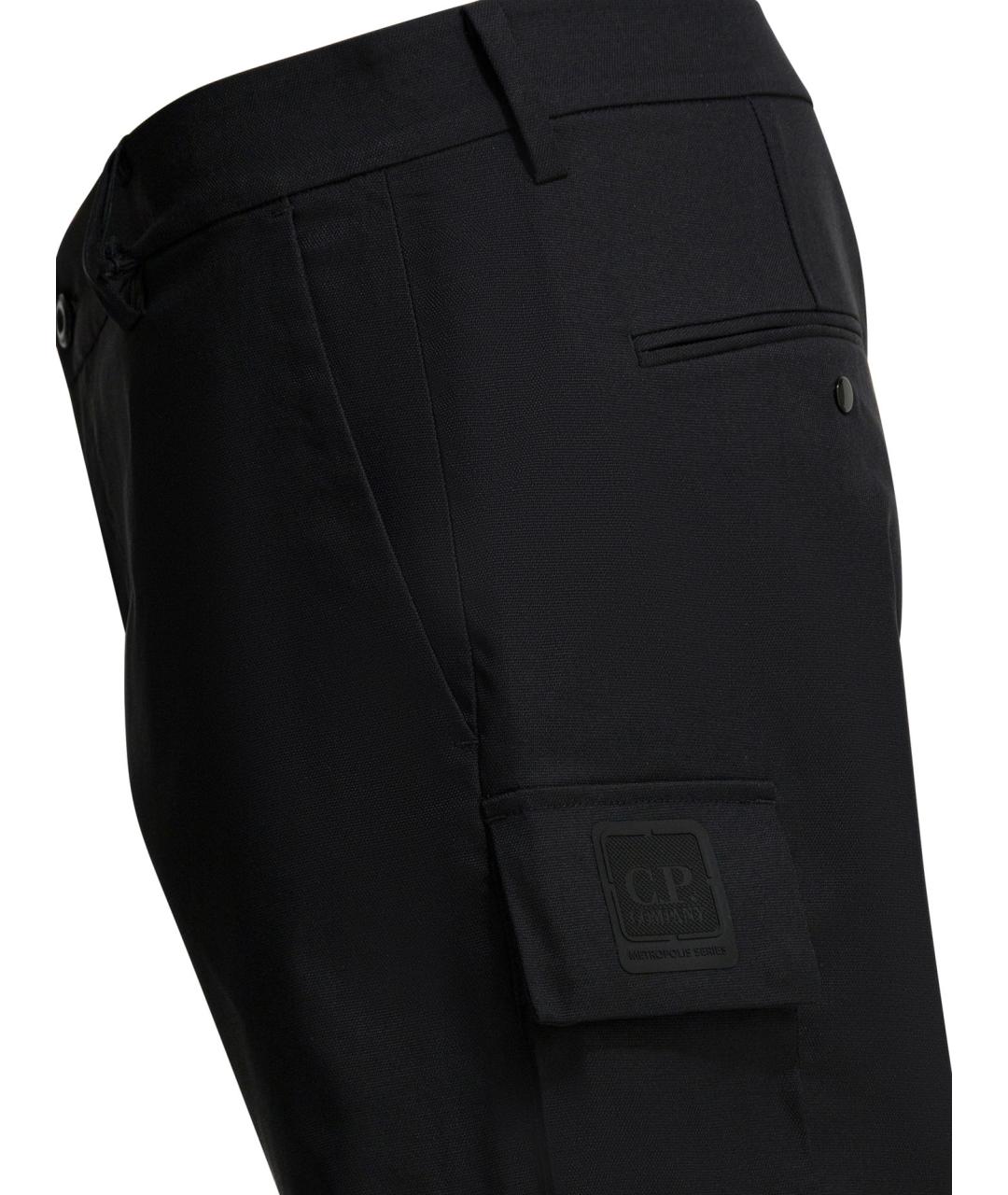 CP COMPANY Черные полиамидовые повседневные брюки, фото 4