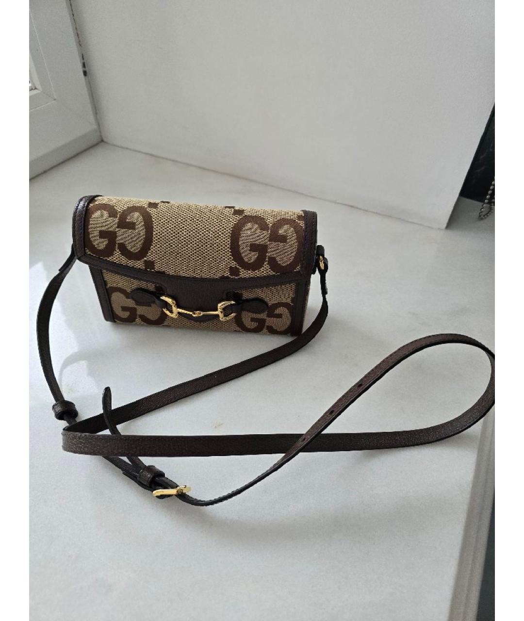 GUCCI Коричневая сумка через плечо, фото 2