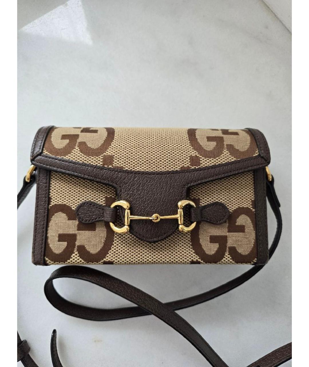 GUCCI Коричневая сумка через плечо, фото 3