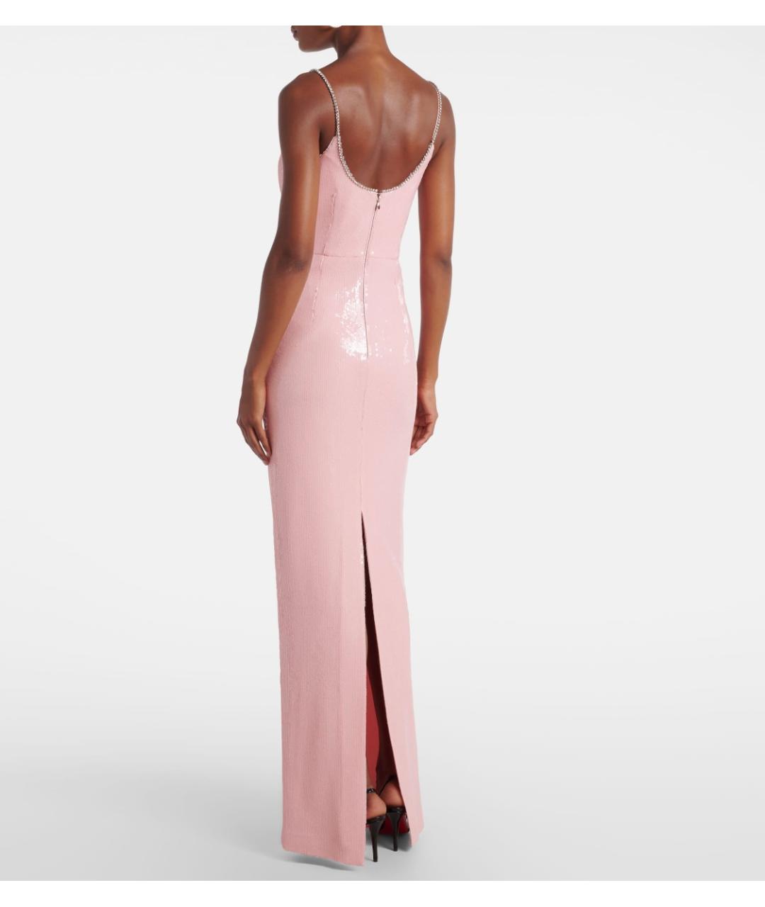 REBECCA VALLANCE Розовое полиэстеровое вечернее платье, фото 3