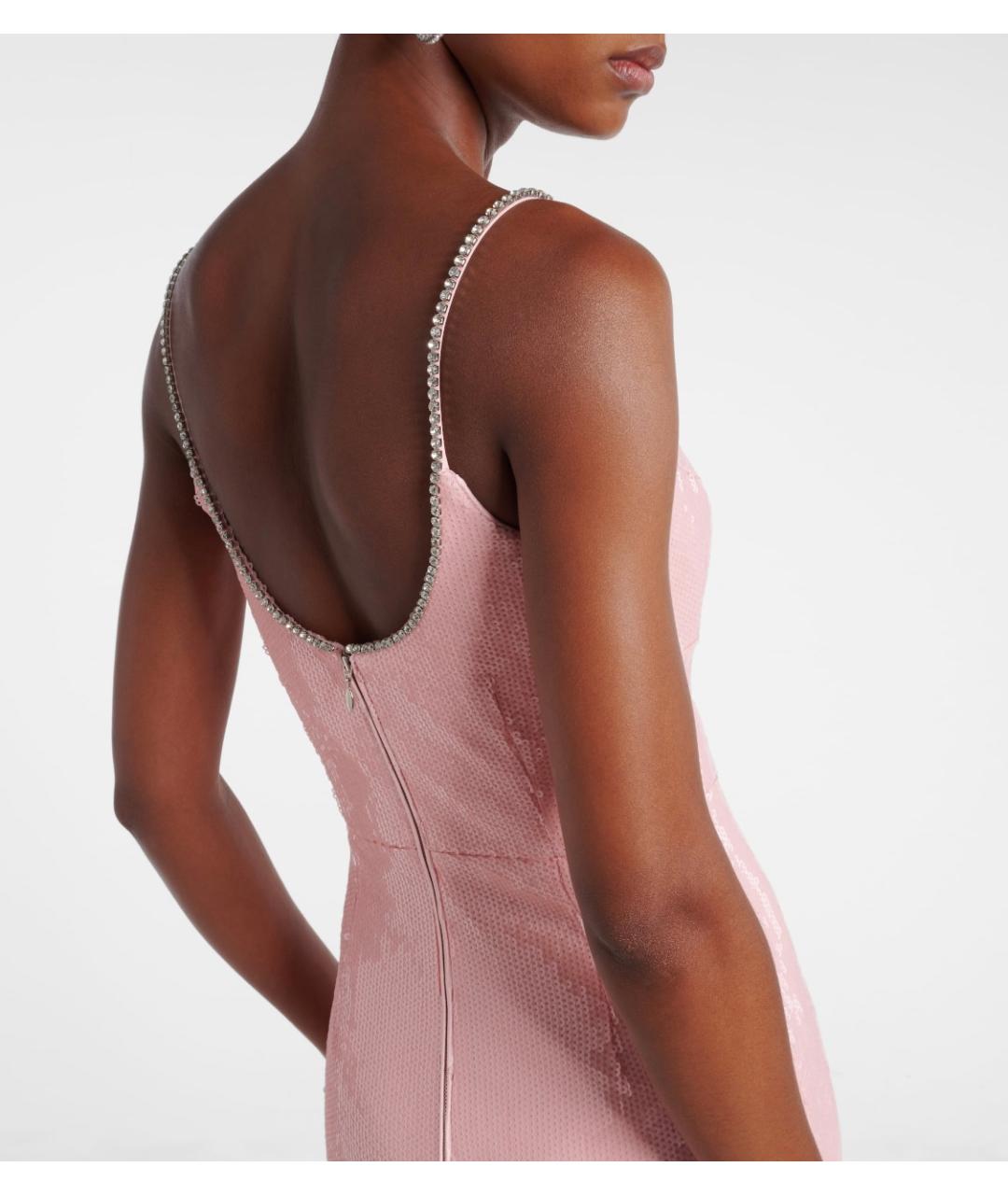 REBECCA VALLANCE Розовое полиэстеровое вечернее платье, фото 5