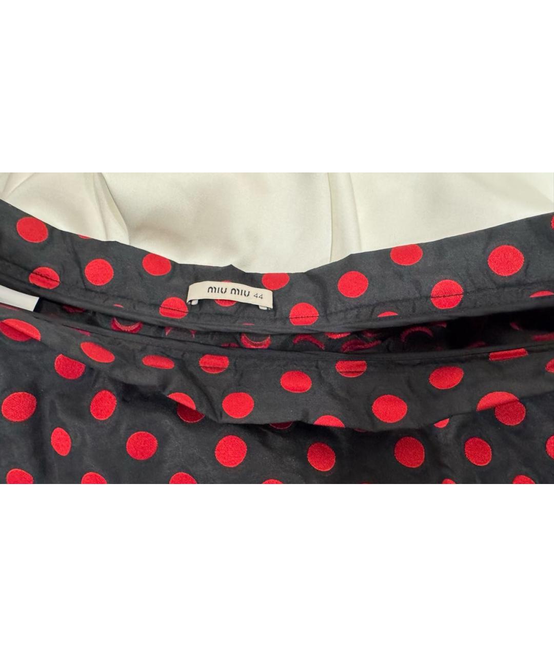 MIU MIU Мульти полиэстеровая юбка миди, фото 3