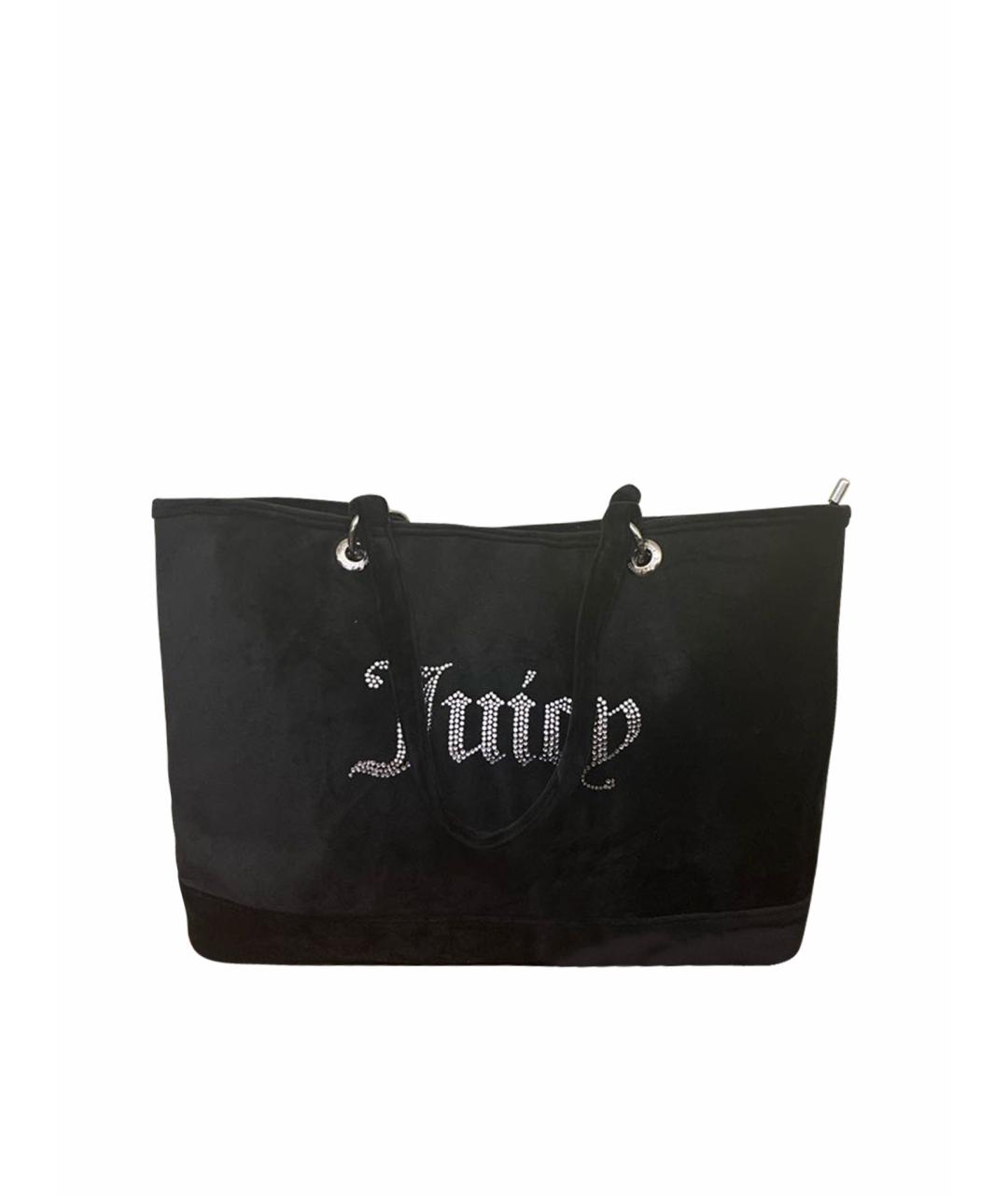 JUICY COUTURE Черная сумка через плечо из искусственной кожи, фото 1