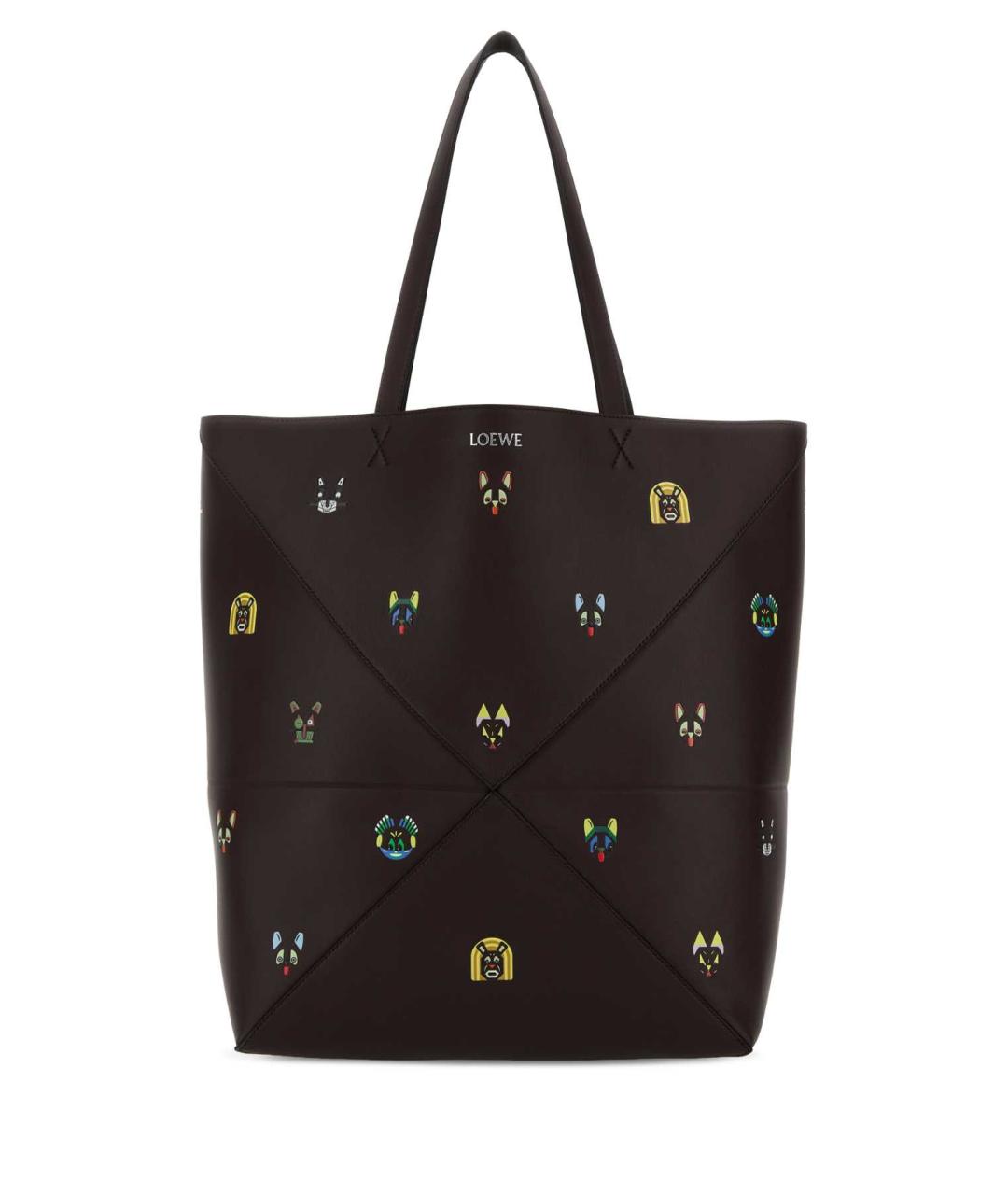 LOEWE Коричневая кожаная сумка тоут, фото 1