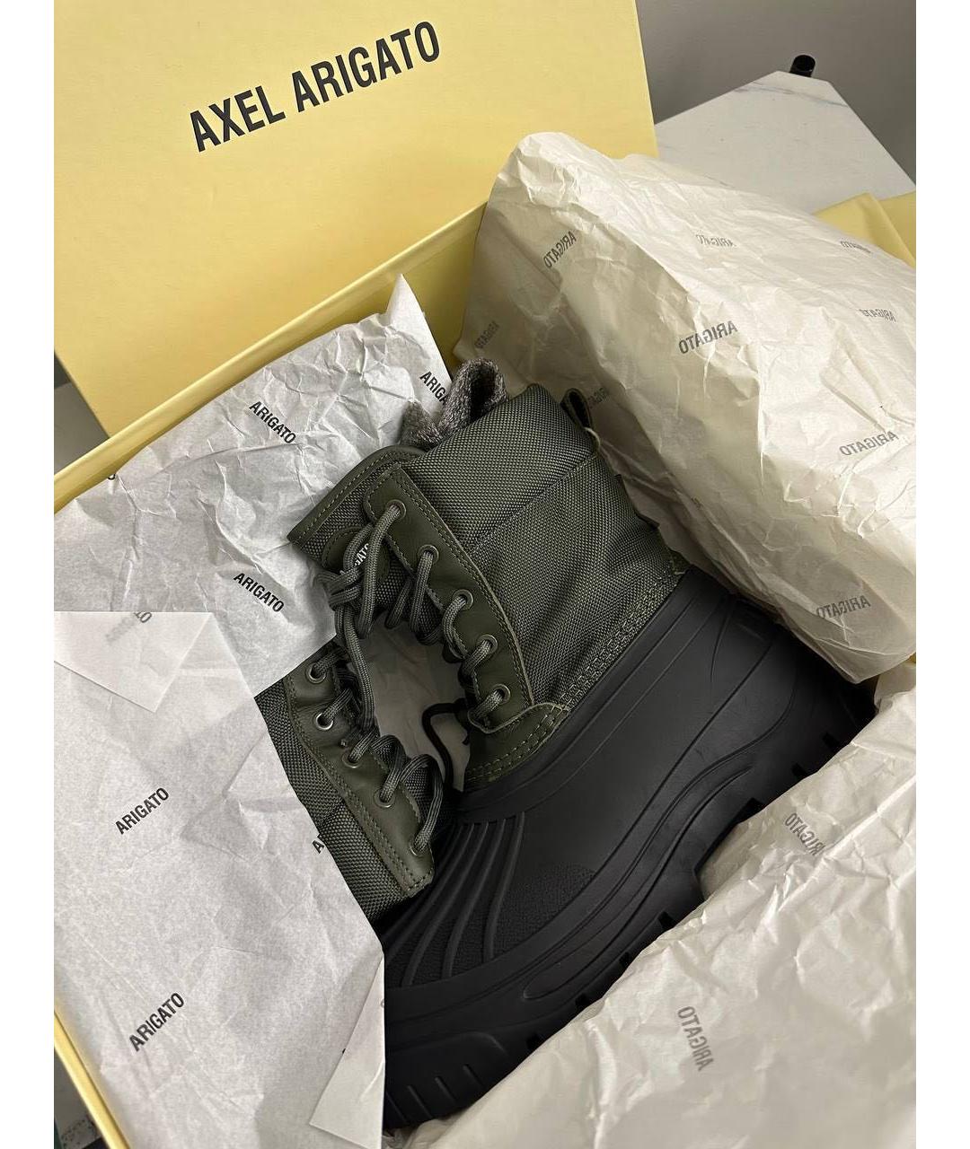 AXEL ARIGATO Хаки резиновые ботинки, фото 2