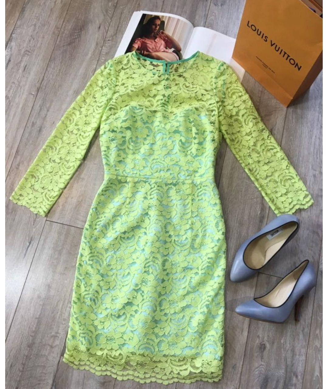 ROBERTO CAVALLI Зеленые вискозное повседневное платье, фото 4