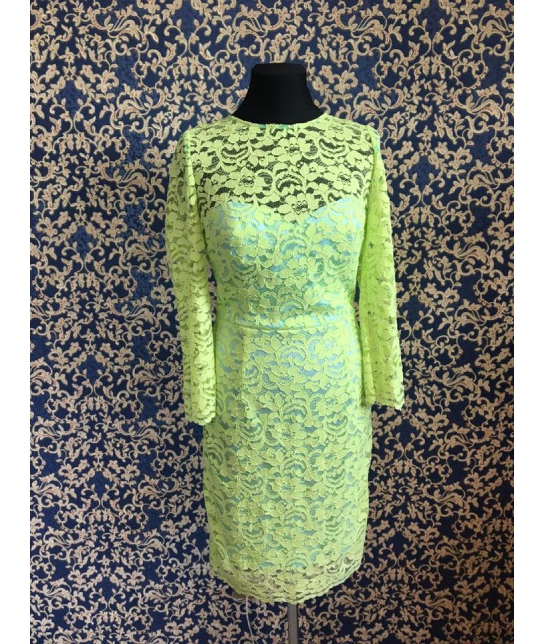 ROBERTO CAVALLI Зеленые вискозное повседневное платье, фото 9