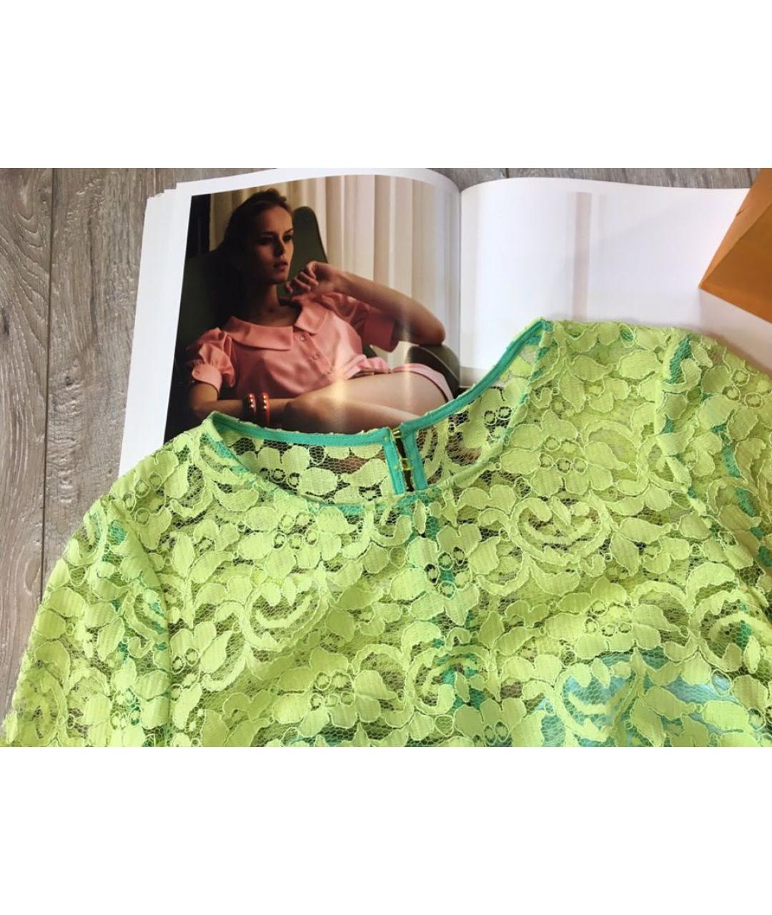 ROBERTO CAVALLI Зеленые вискозное повседневное платье, фото 3