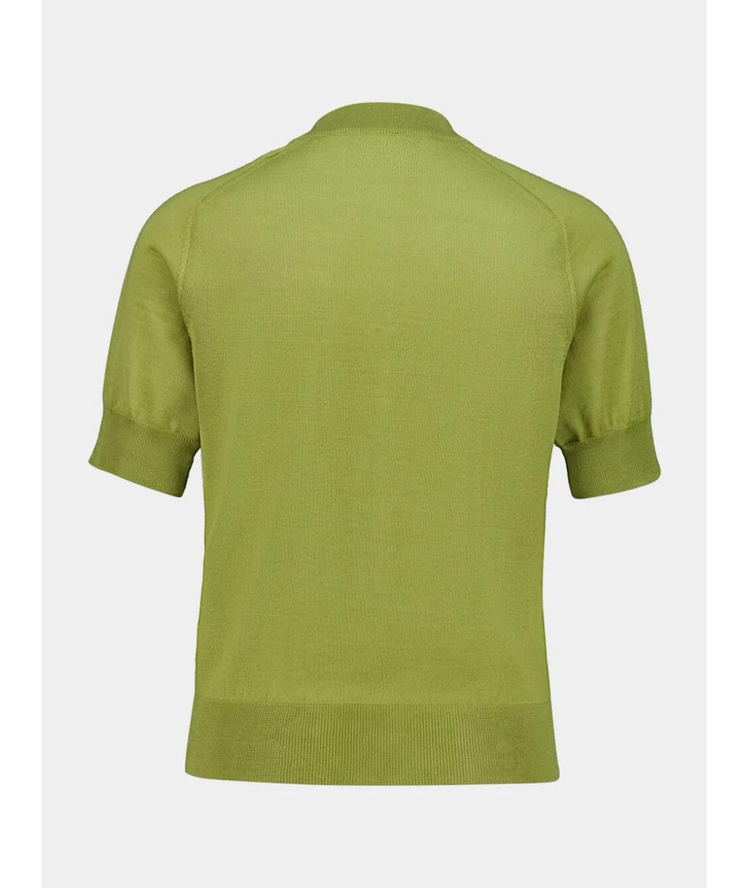 Ami Paris Зеленый шерстяной кардиган, фото 2