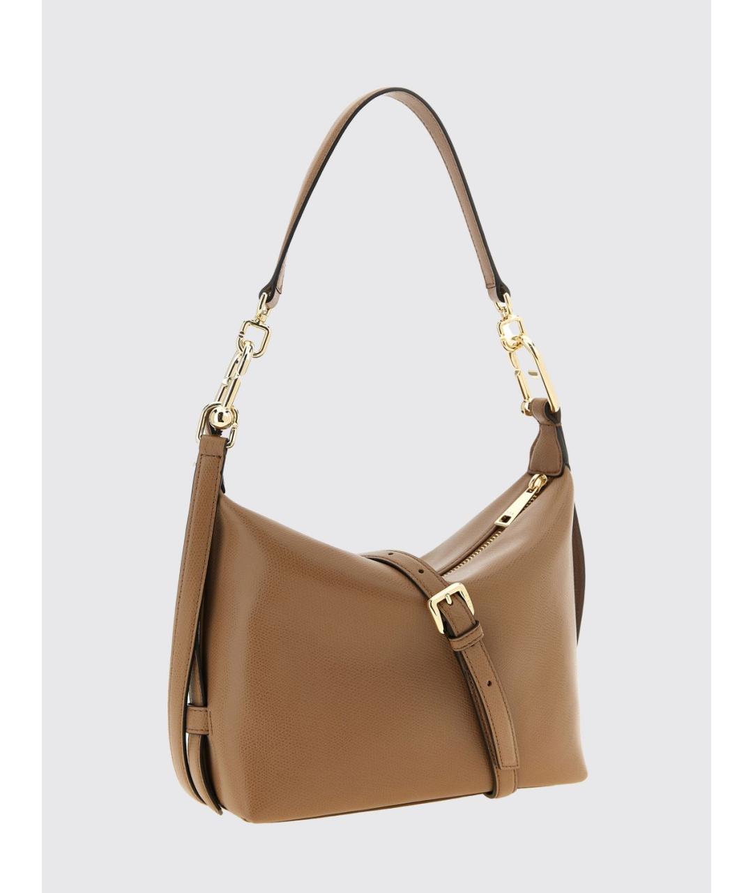 FURLA Бежевая кожаная сумка через плечо, фото 2