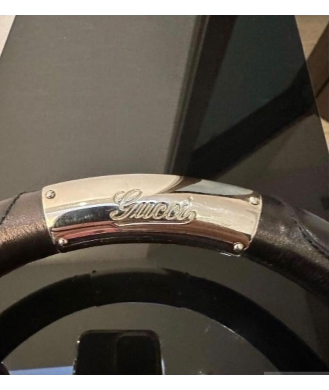 GUCCI Черная кожаная сумка с короткими ручками, фото 9