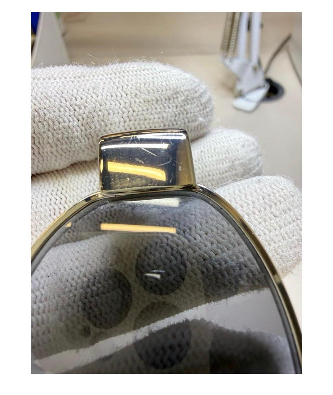 CELINE Серебряные металлические солнцезащитные очки, фото 3