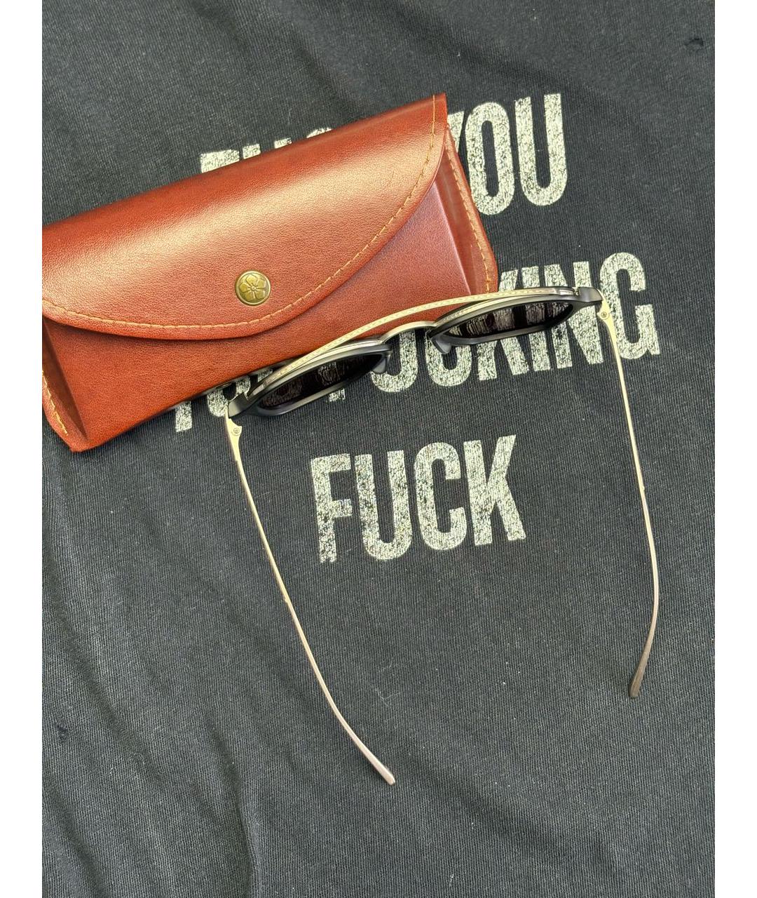 MATSUDA Черные солнцезащитные очки, фото 2