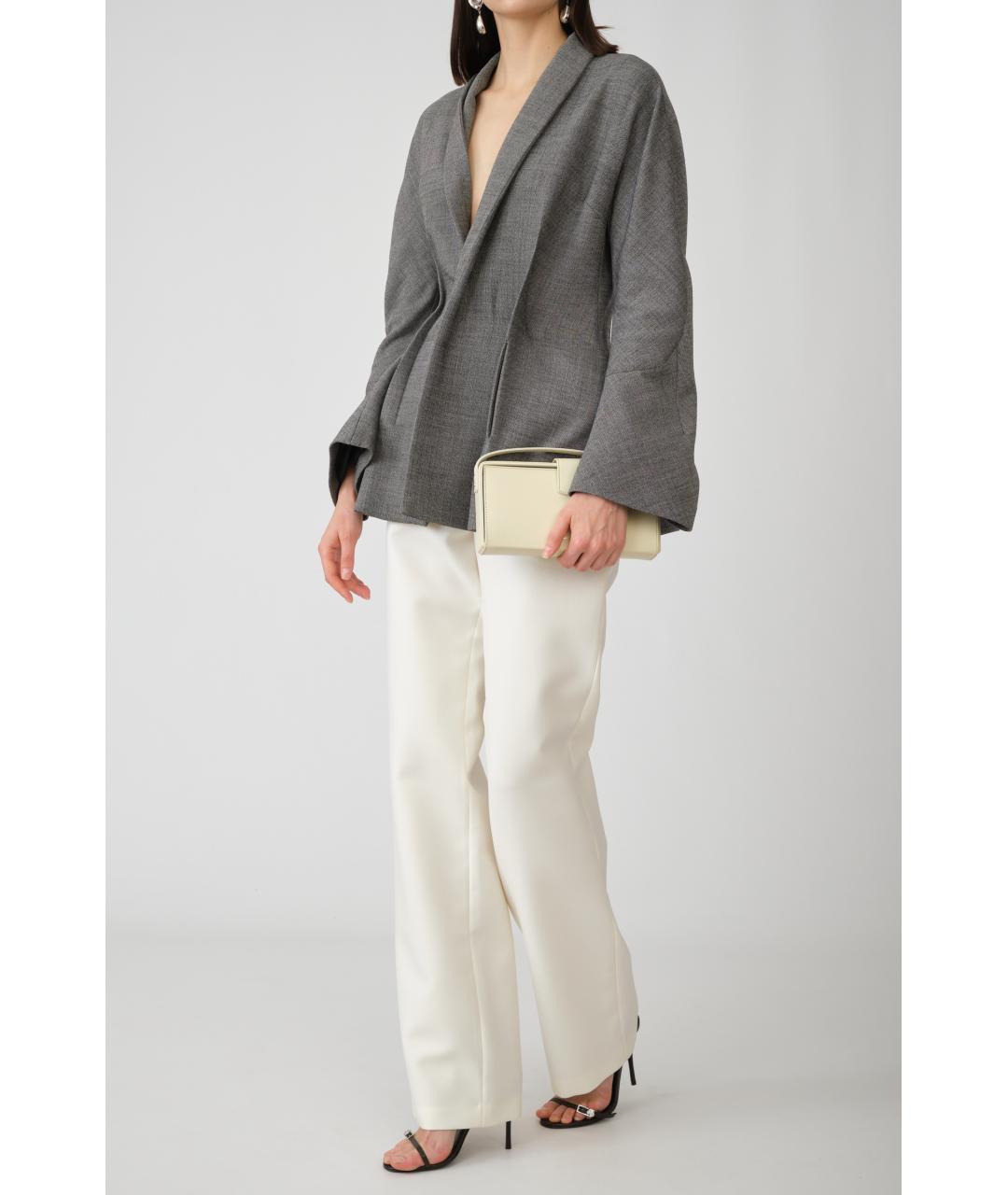 MAGDA BUTRYM Серый шерстяной жакет/пиджак, фото 3