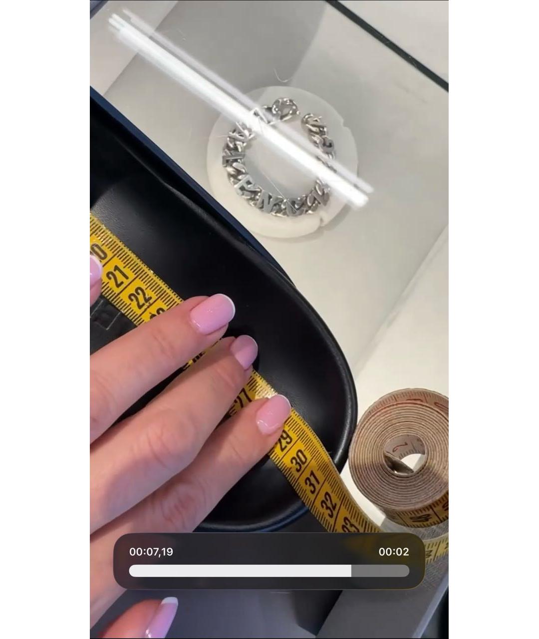 BALENCIAGA Черные кожаные шлепанцы, фото 7