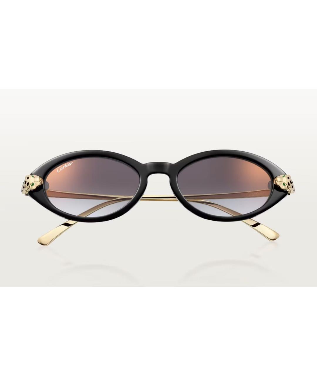 CARTIER Золотые металлические солнцезащитные очки, фото 7