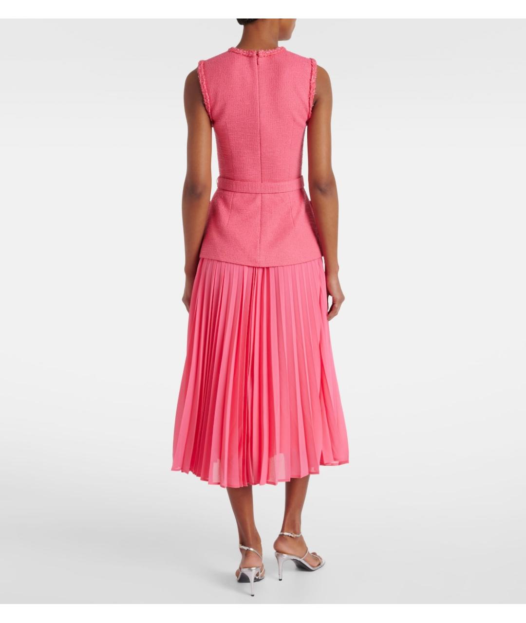 REBECCA VALLANCE Розовое полиэстеровое коктейльное платье, фото 3