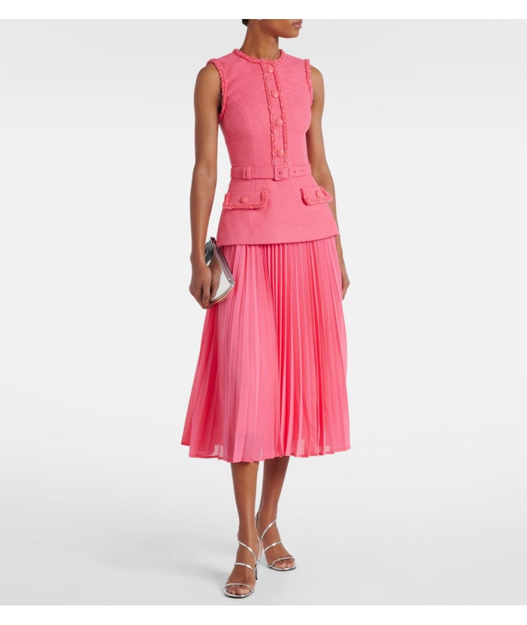 REBECCA VALLANCE Розовое полиэстеровое коктейльное платье, фото 2