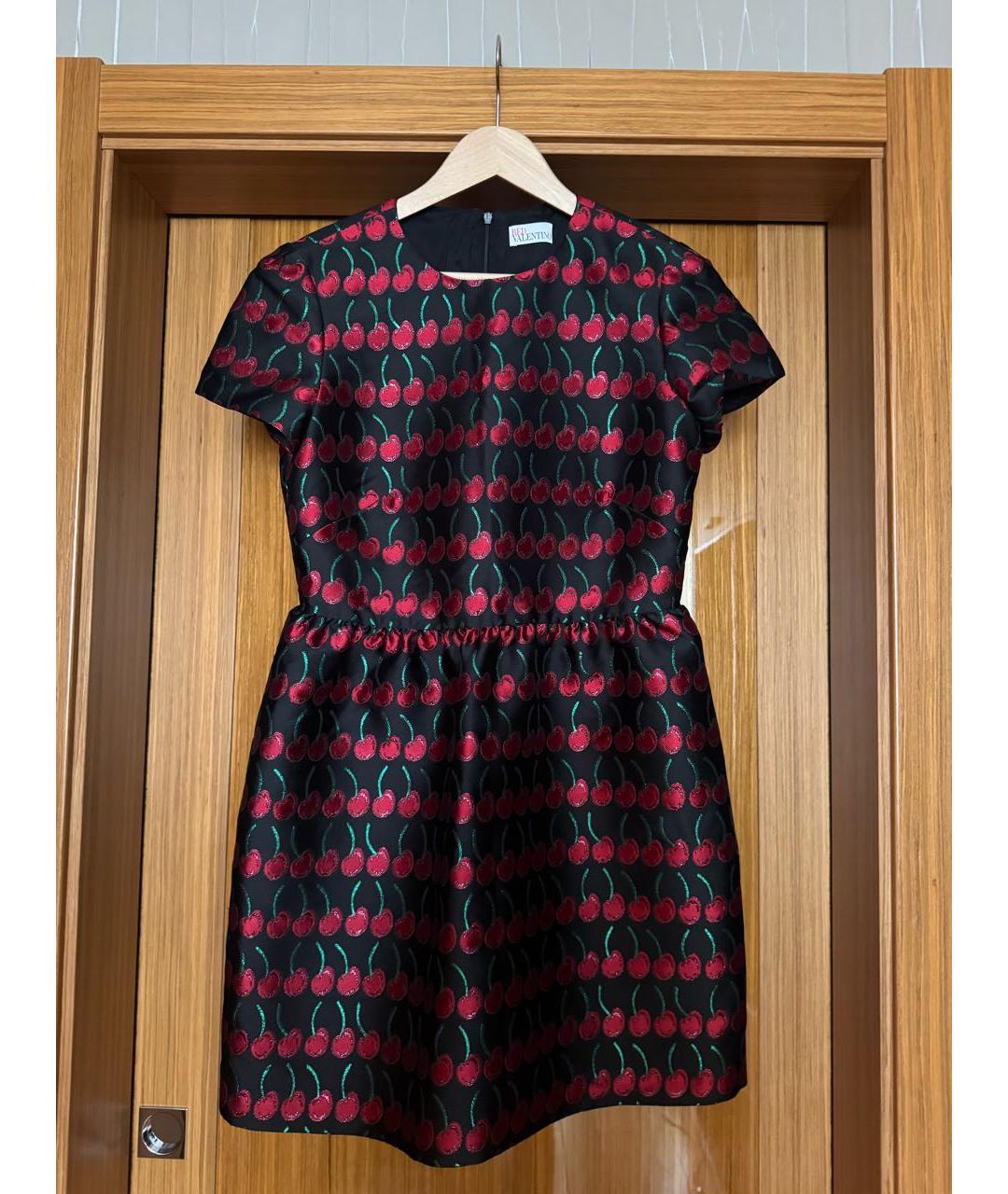 RED VALENTINO Мульти полиэстеровое коктейльное платье, фото 8