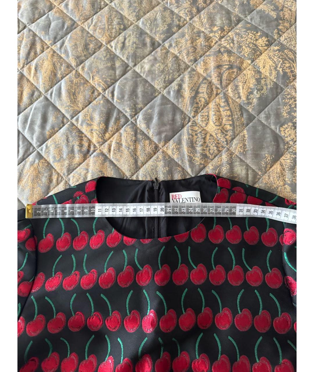 RED VALENTINO Мульти полиэстеровое коктейльное платье, фото 6