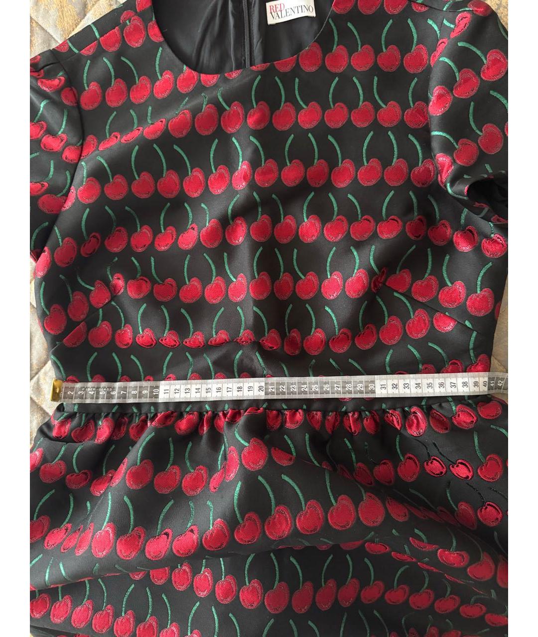 RED VALENTINO Мульти полиэстеровое коктейльное платье, фото 3