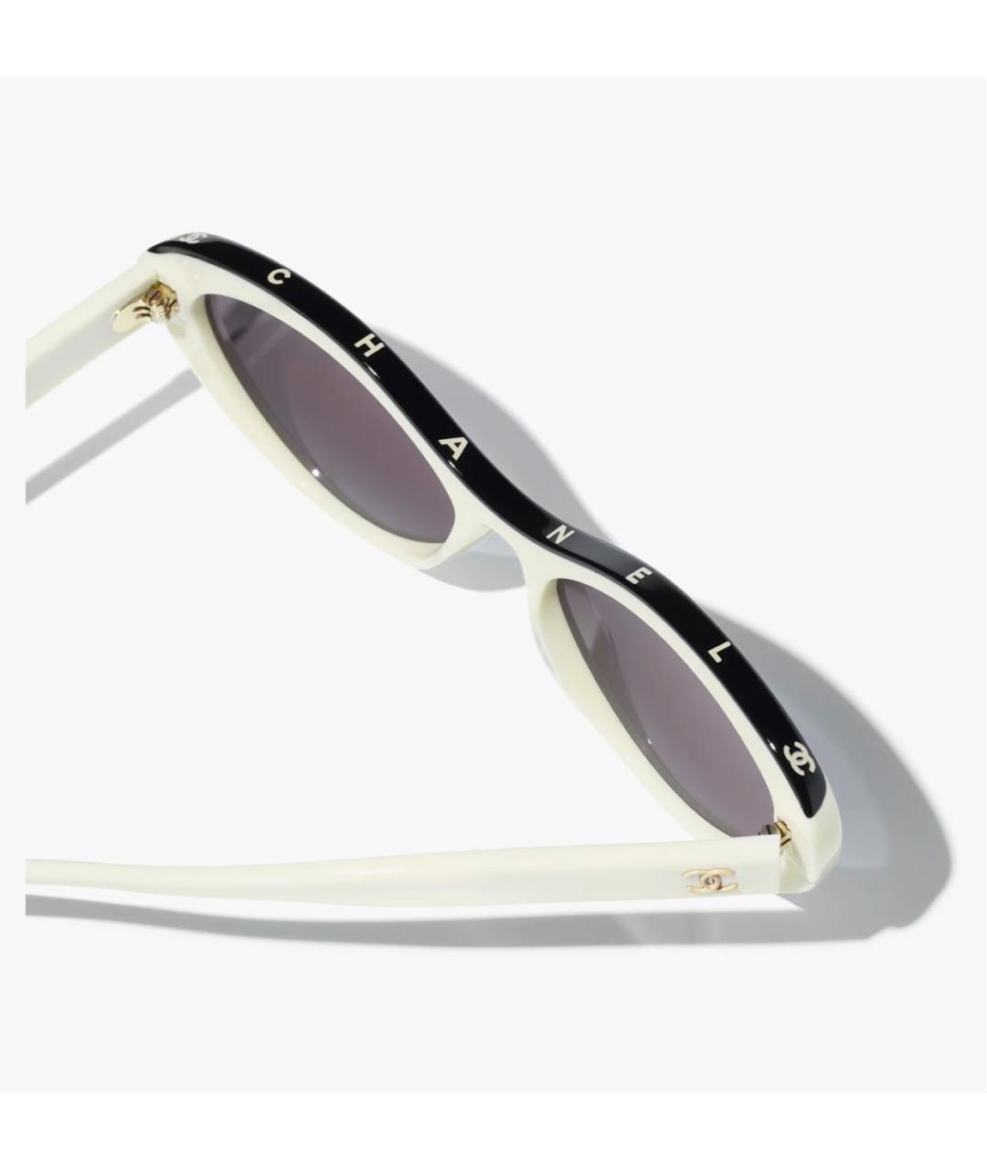 CHANEL Бирюзовые пластиковые солнцезащитные очки, фото 3