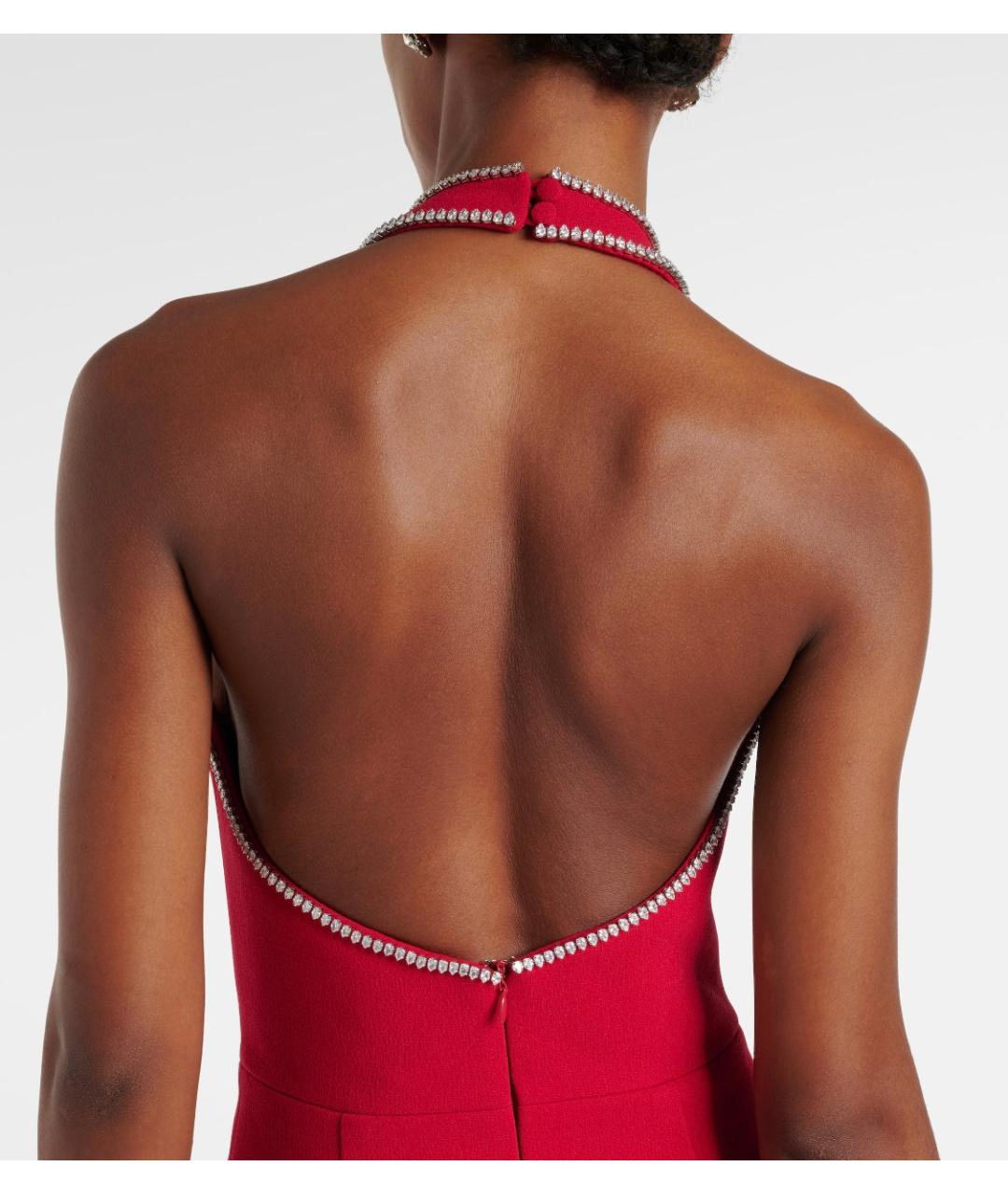 REBECCA VALLANCE Красное полиэстеровое вечернее платье, фото 5