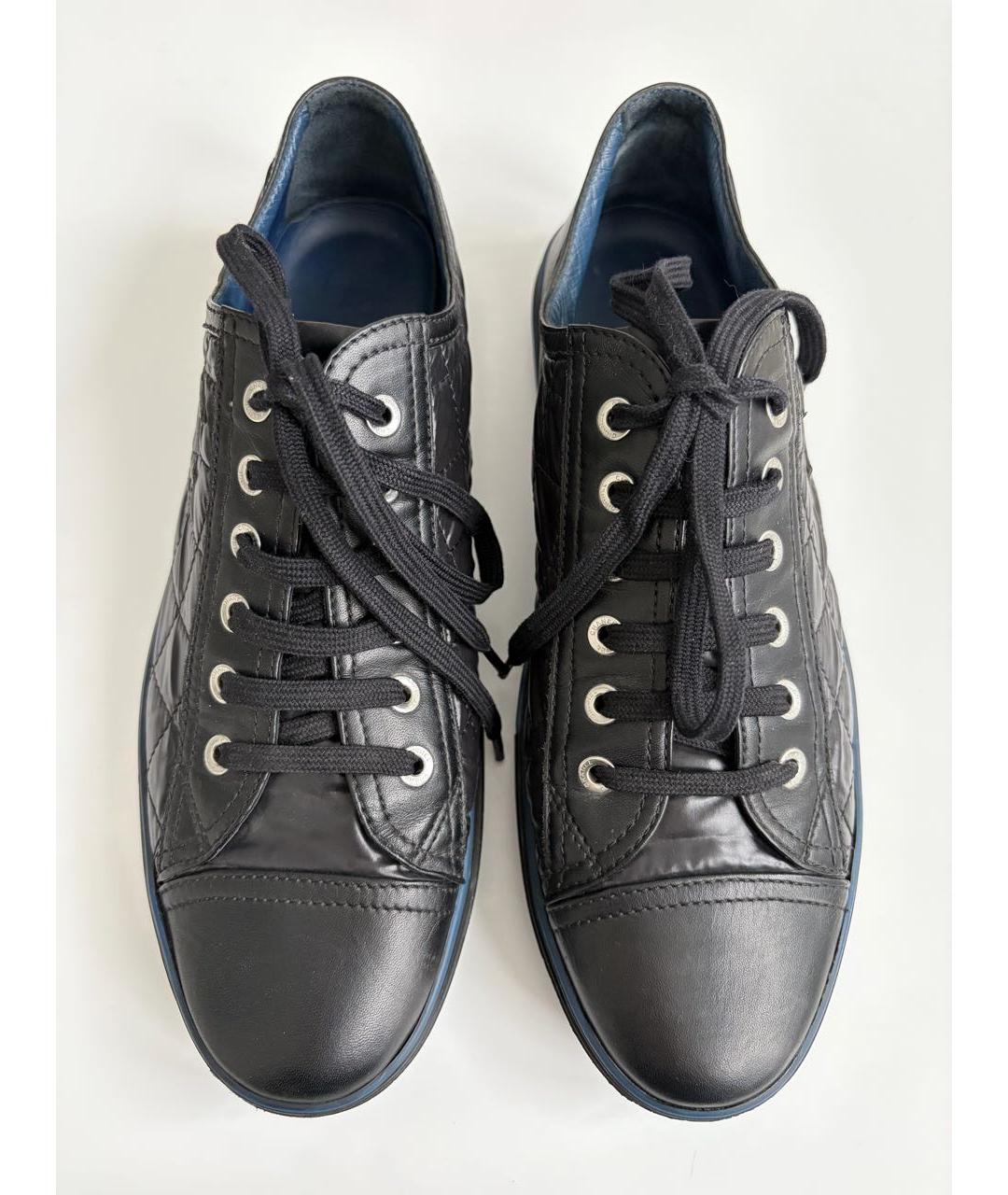 CHANEL Черные кожаные кеды, фото 2