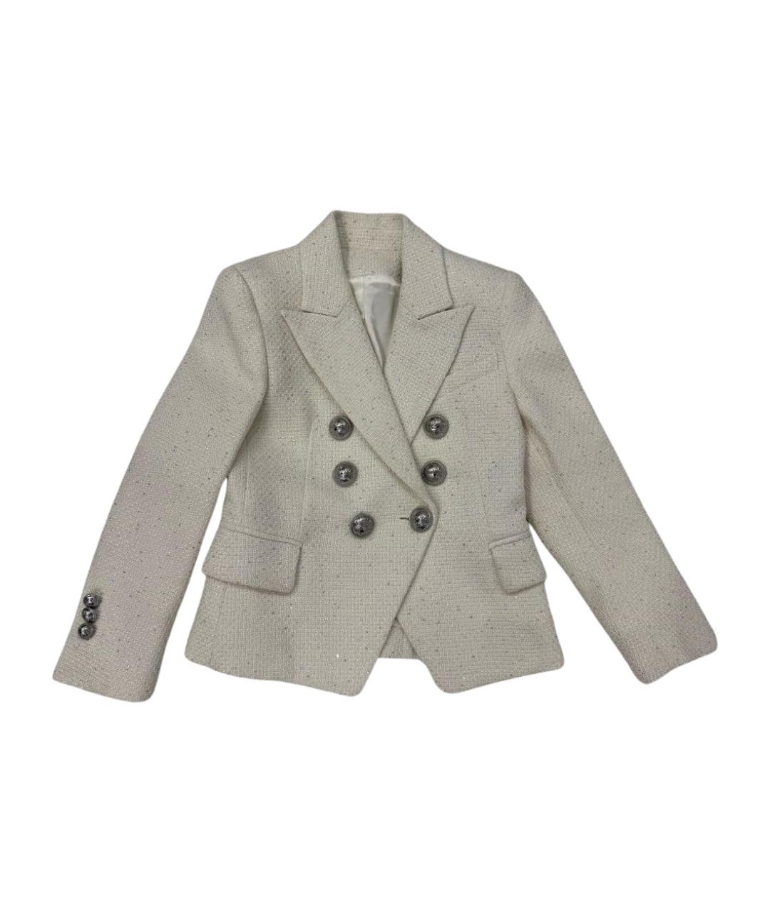 BALMAIN Бежевый шерстяной жакет / жилет, фото 1