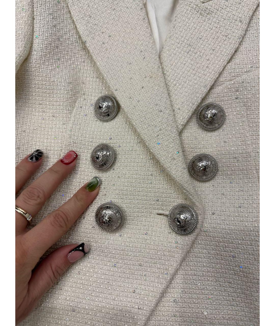 BALMAIN Бежевый шерстяной жакет / жилет, фото 3