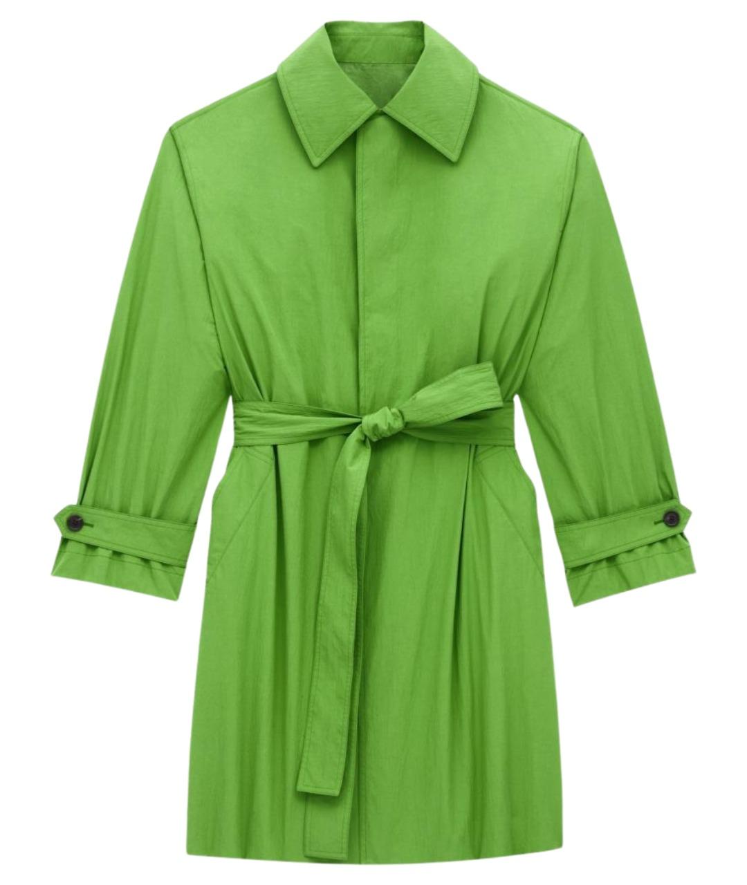 SAINT LAURENT Зеленый тренч/плащ, фото 1