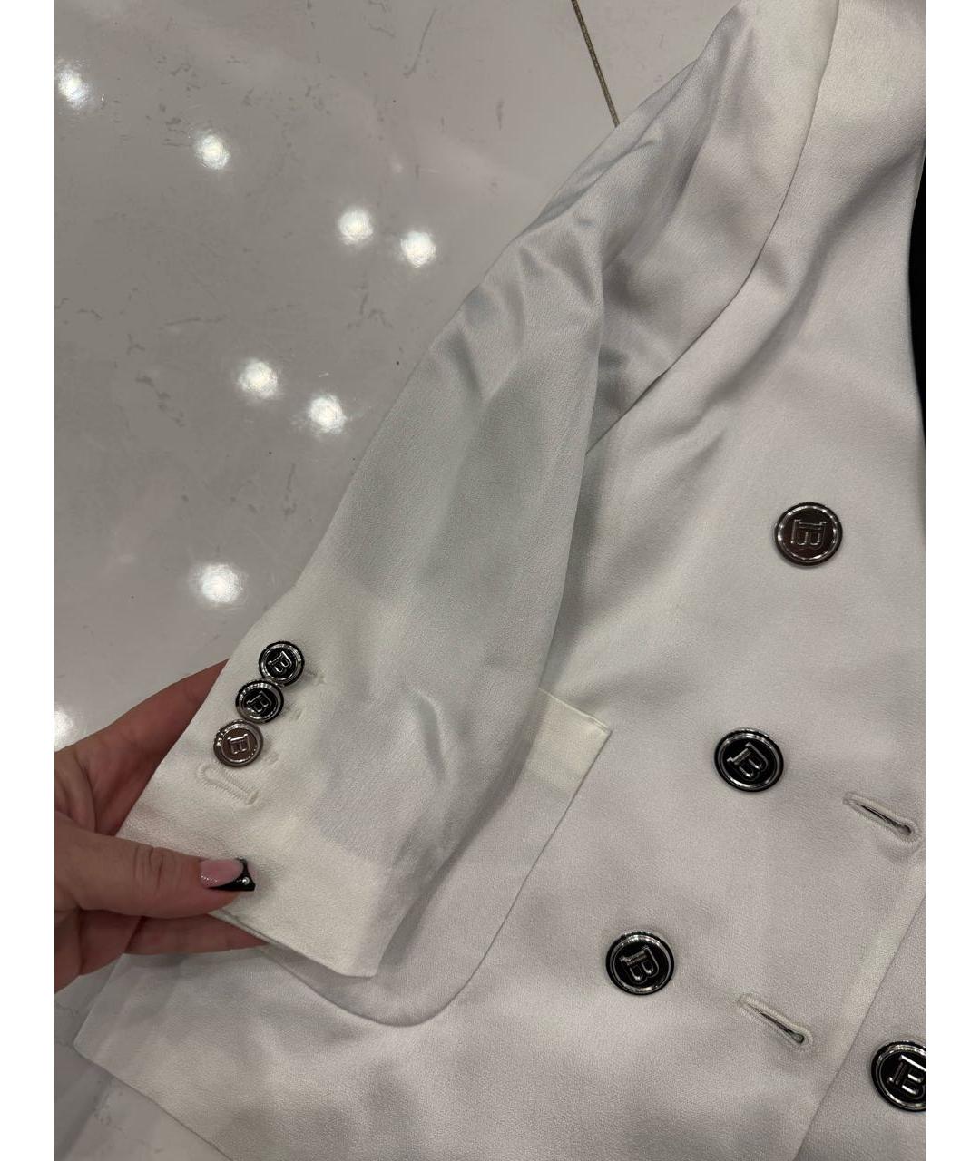 BALMAIN Белый полиэстеровый жакет / жилет, фото 4