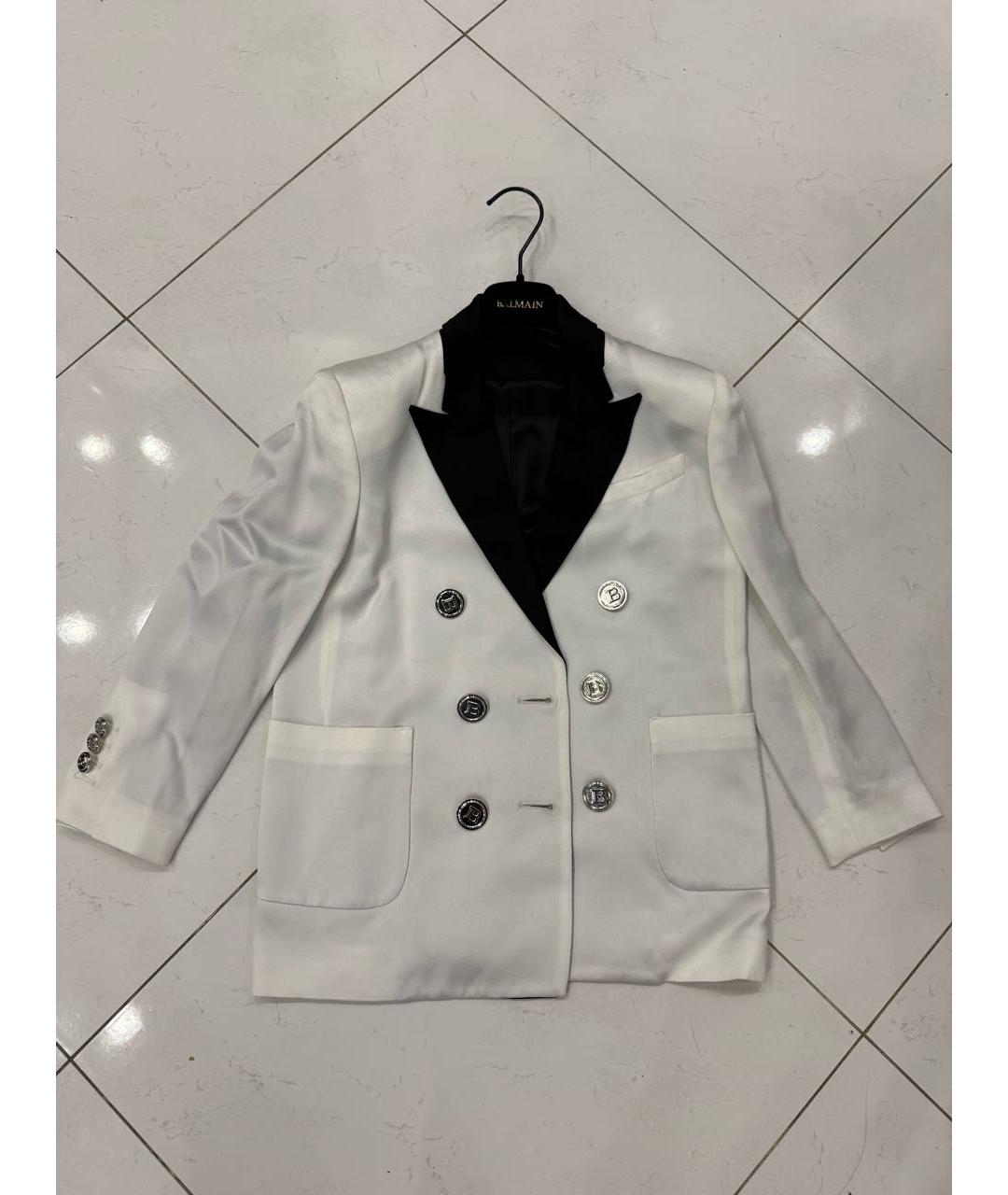 BALMAIN Белый полиэстеровый жакет / жилет, фото 9