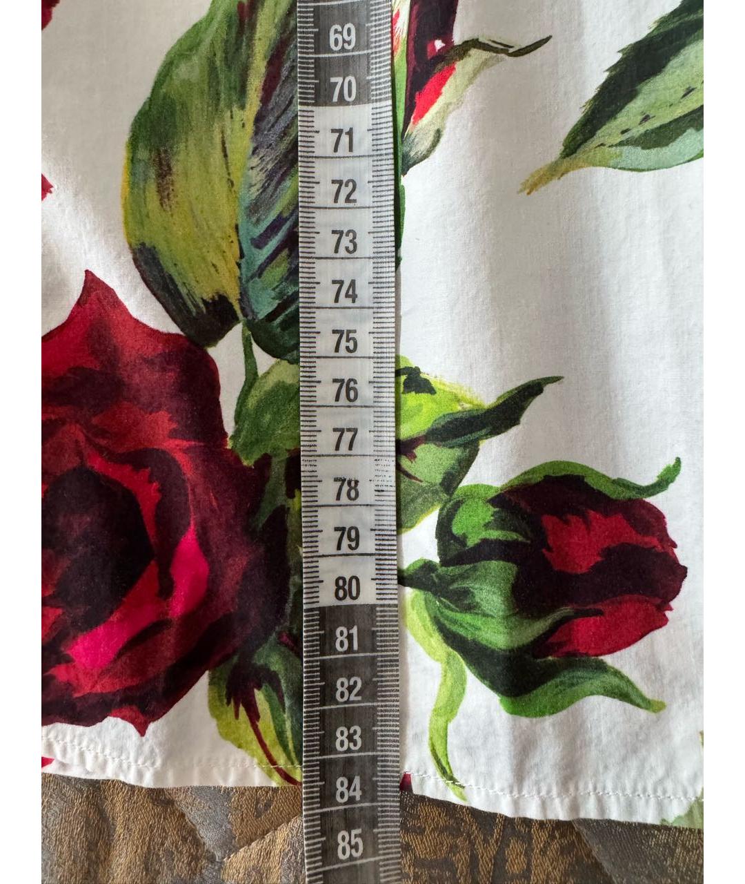 DOLCE&GABBANA Мульти хлопковое повседневное платье, фото 7