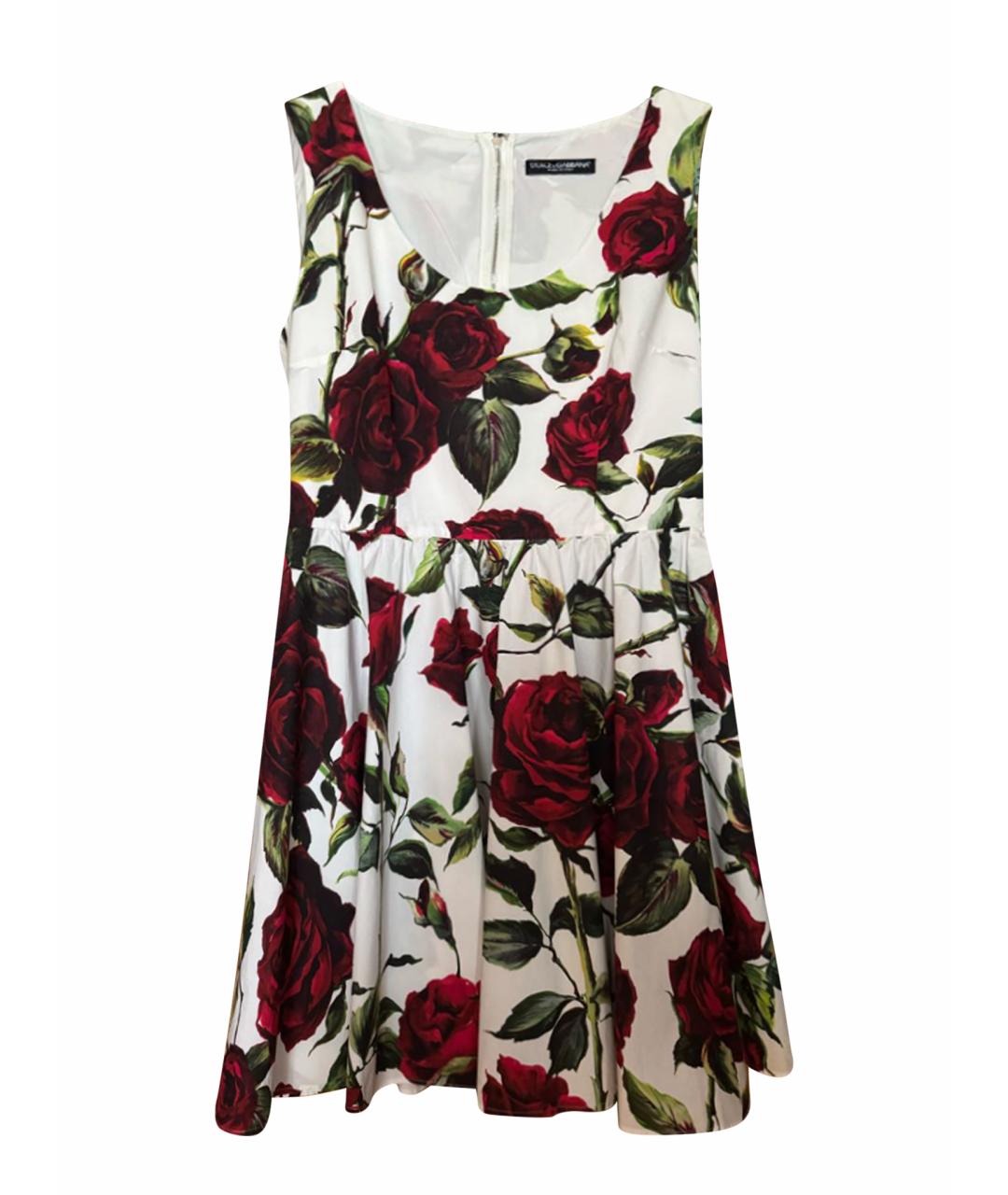 DOLCE&GABBANA Мульти хлопковое повседневное платье, фото 1