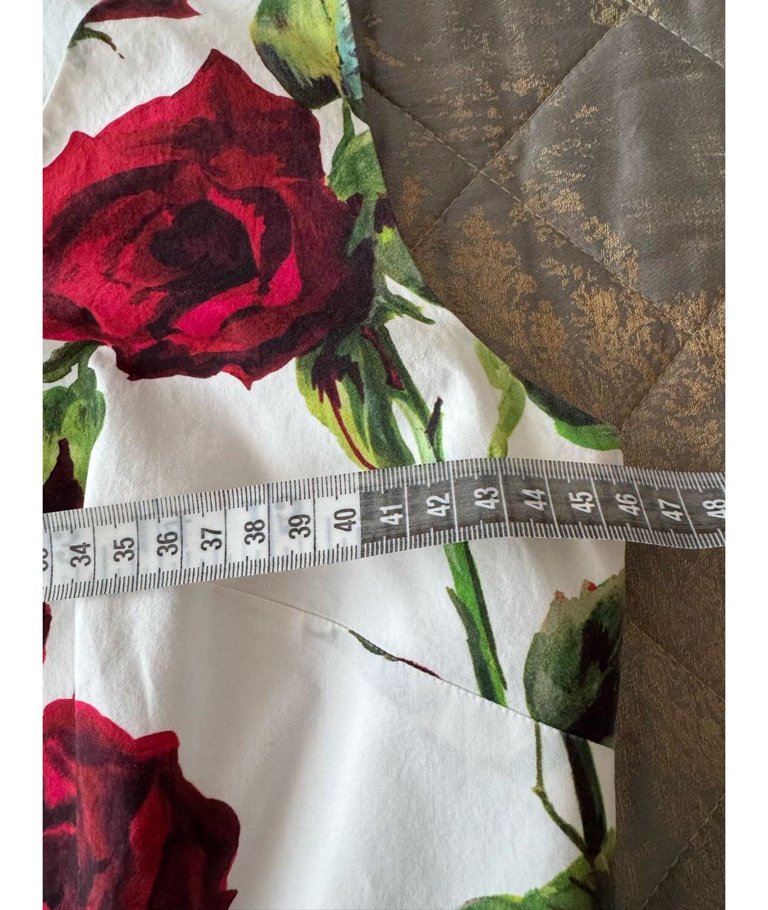 DOLCE&GABBANA Мульти хлопковое повседневное платье, фото 5