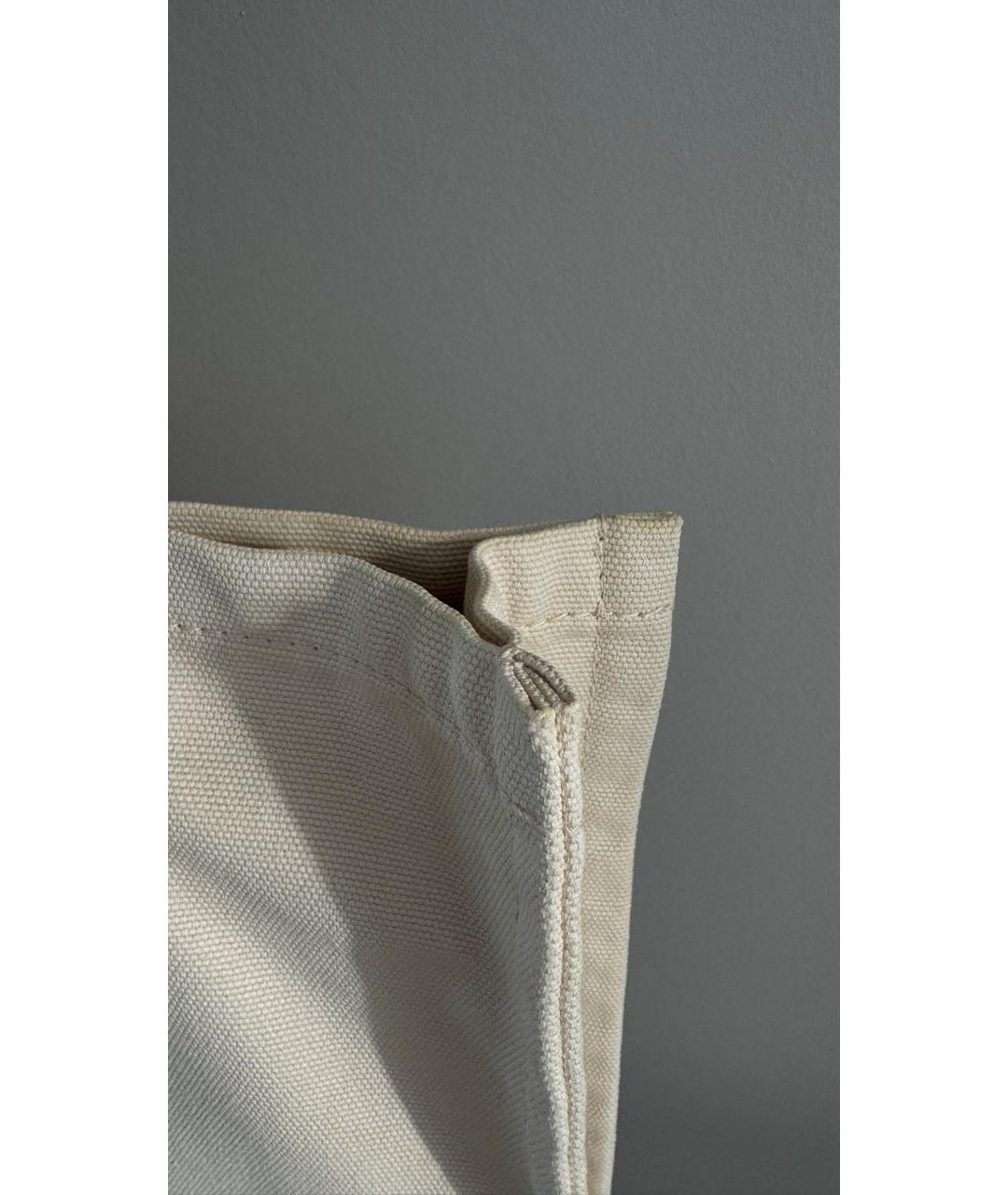 JIMMY CHOO Бежевая тканевая сумка тоут, фото 5