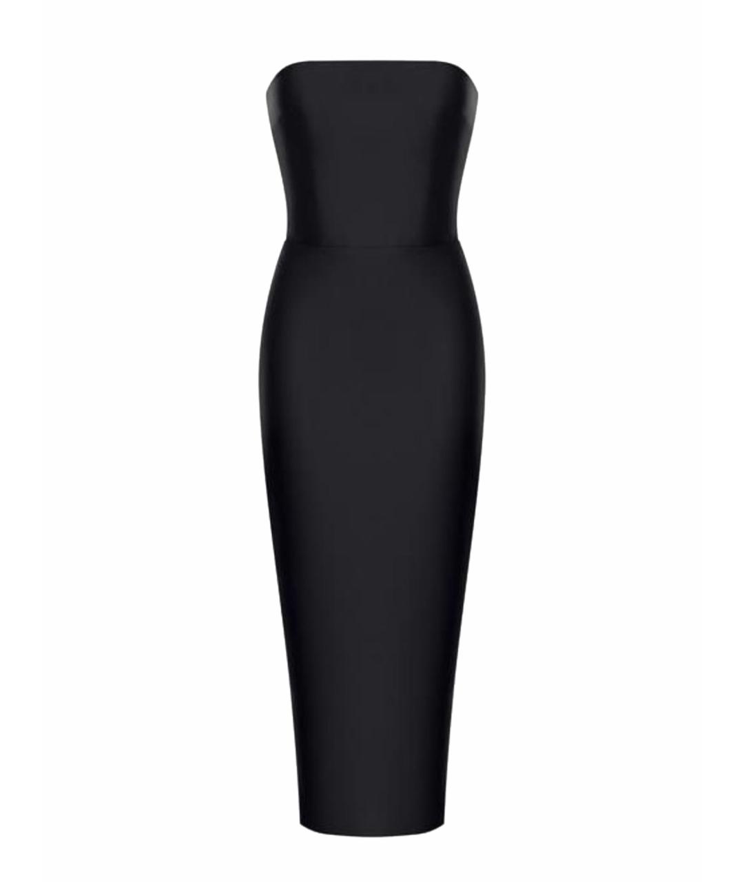 RASARIO Черное атласное вечернее платье, фото 1