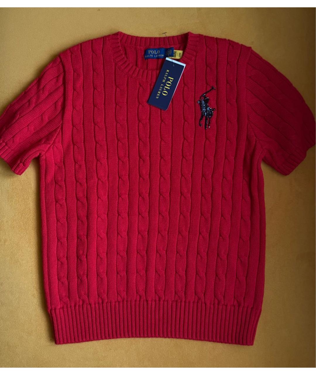 POLO RALPH LAUREN Красный хлопковый джемпер / свитер, фото 9
