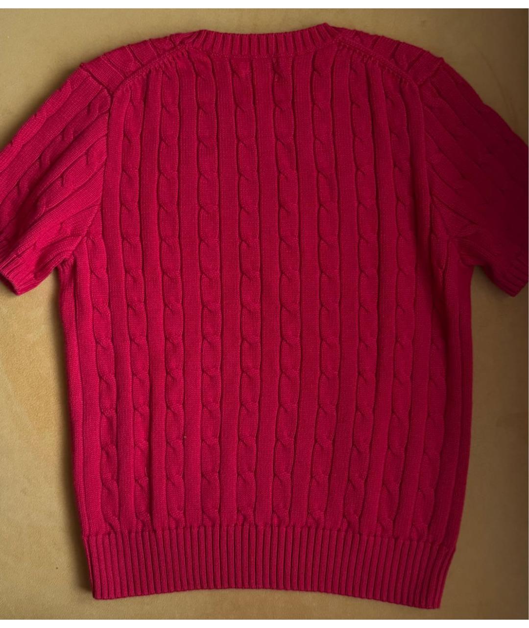 POLO RALPH LAUREN Красный хлопковый джемпер / свитер, фото 2