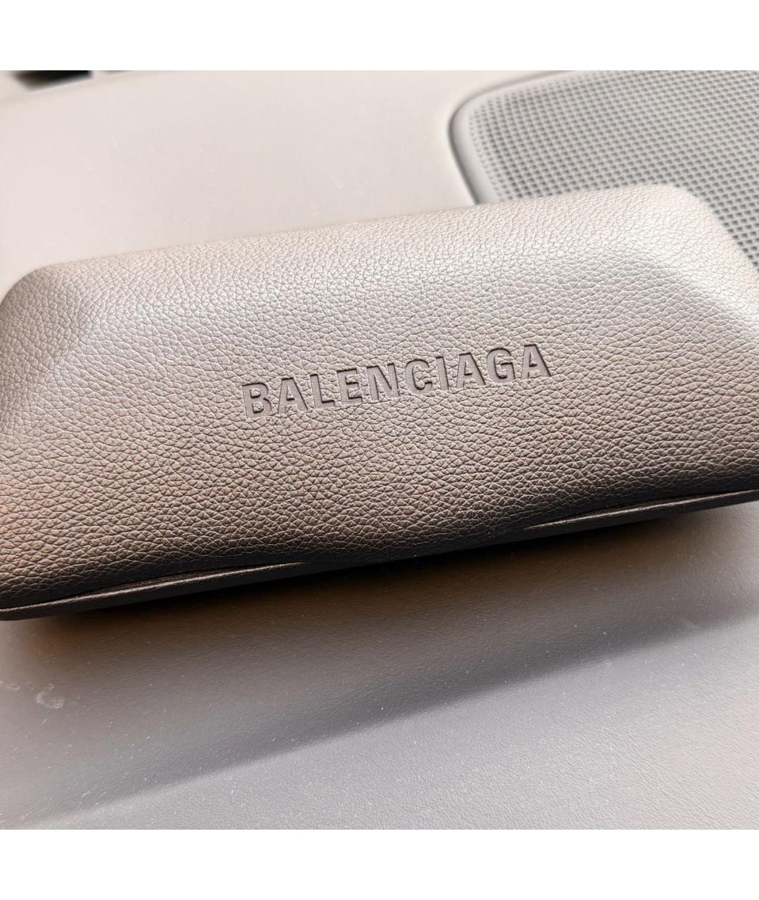 BALENCIAGA Черные пластиковые солнцезащитные очки, фото 4