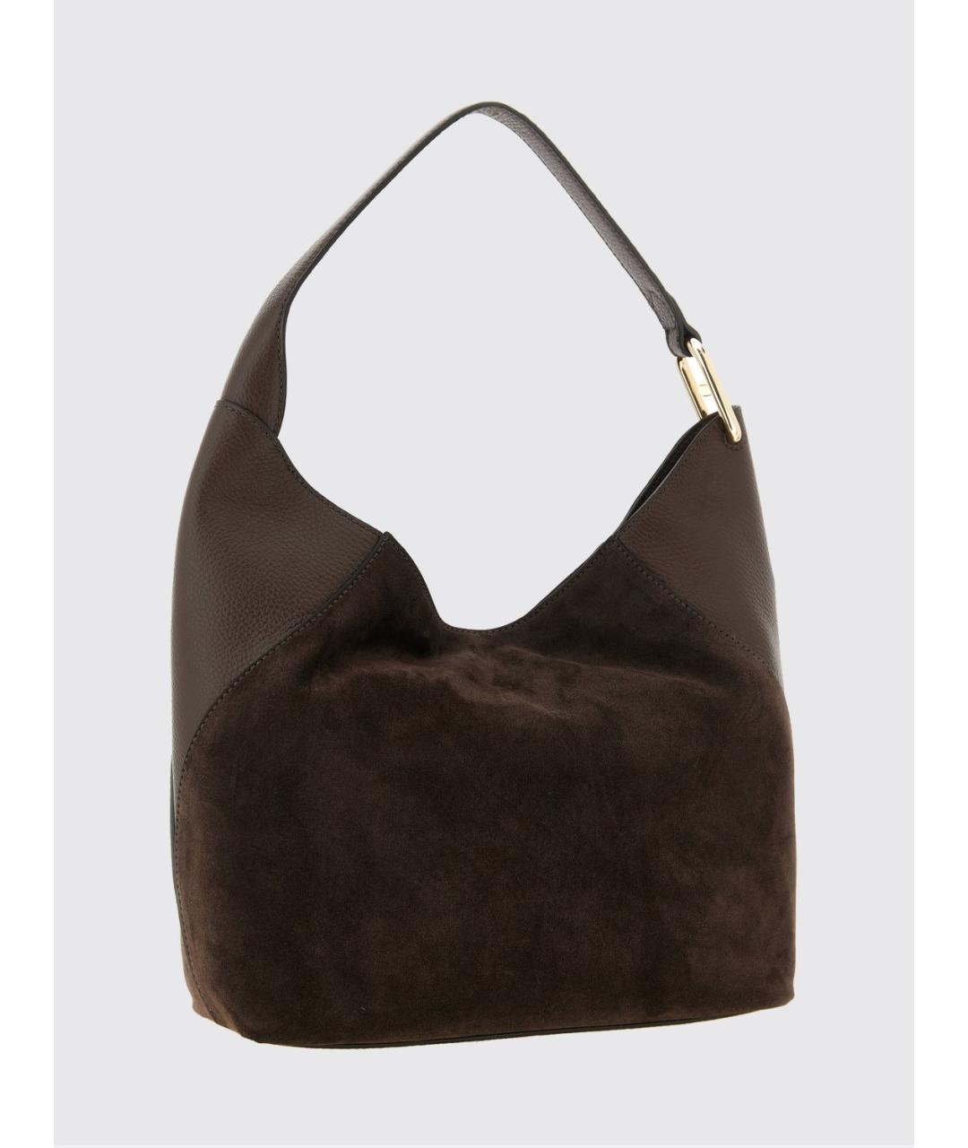 FURLA Коричневая замшевая сумка через плечо, фото 2