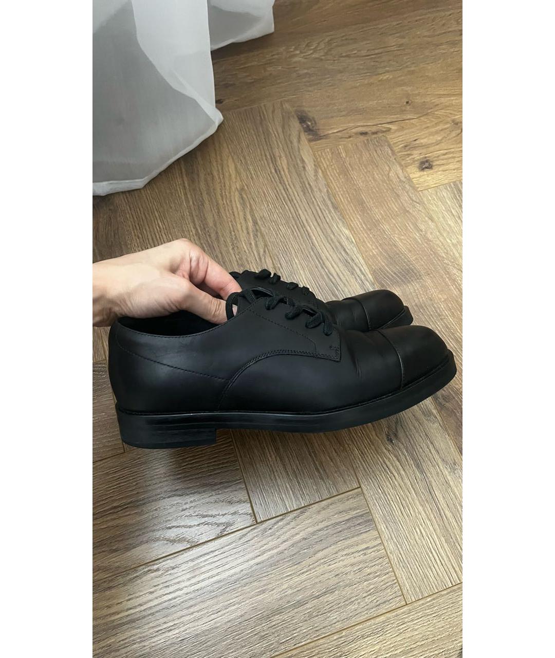 12 STOREEZ Черные кожаные брогги и оксфорды, фото 7